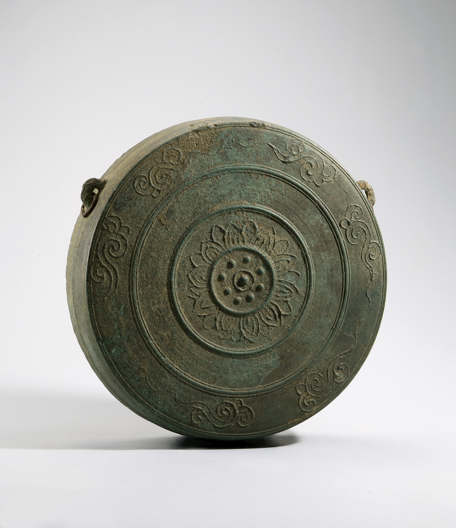 Buddhist Gong with the Inscription of "the 2nd Year of Taewha" and "Pogyesa"